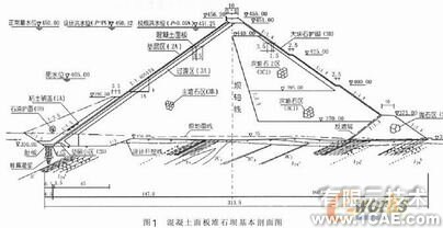 混凝土面板堆石壩三維非線性有限元應(yīng)力變形分析+項目圖片圖片1