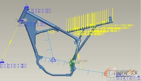 Pro/MECHANICAL在摩托車車架設計中的應用proe模型圖圖片6