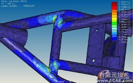 Pro/MECHANICAL在摩托車車架設計中的應用proe模型圖圖片7