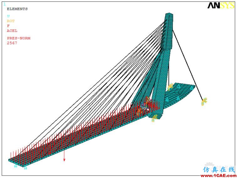 某斜拉橋ANSYS仿真分析實(shí)例ansys workbanch圖片8