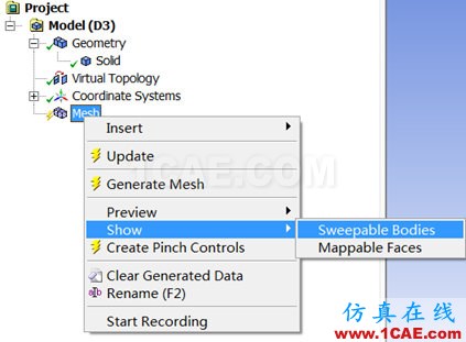 ansys workbench中Meshing建立virtual topology的作用ansys培訓(xùn)的效果圖片6