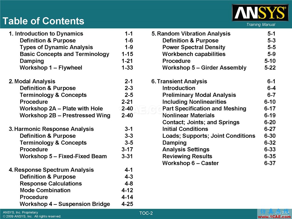 ANSYS Workbench動(dòng)力學(xué)分析官方教材,共享優(yōu)質(zhì)學(xué)習(xí)資源ansys workbanch圖片1