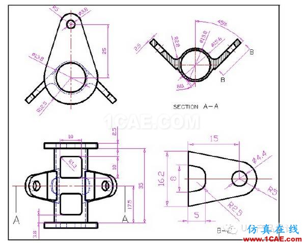 UG產(chǎn)品設(shè)計(jì) 工程圖之 “閥體”講解ug設(shè)計(jì)技術(shù)圖片1