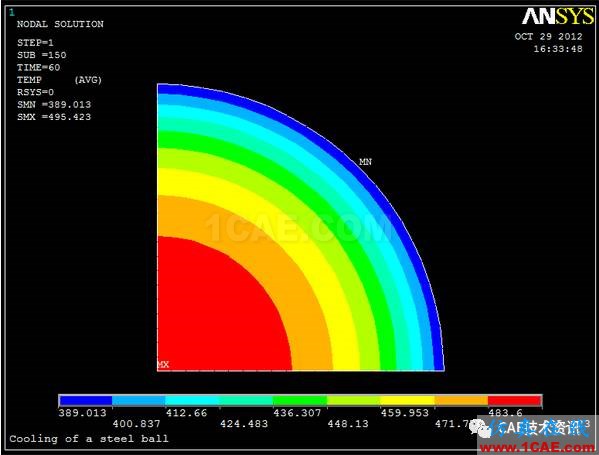 Ansys 經(jīng)典APDL瞬態(tài)熱分析實(shí)例ansys分析圖片19