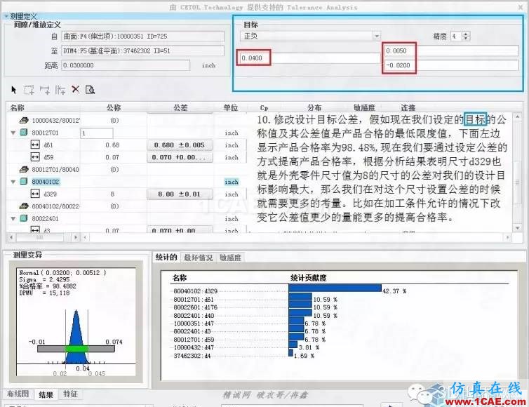 Creo3.0公差分析擴(kuò)展包簡(jiǎn)要使用教程pro/e相關(guān)圖片11