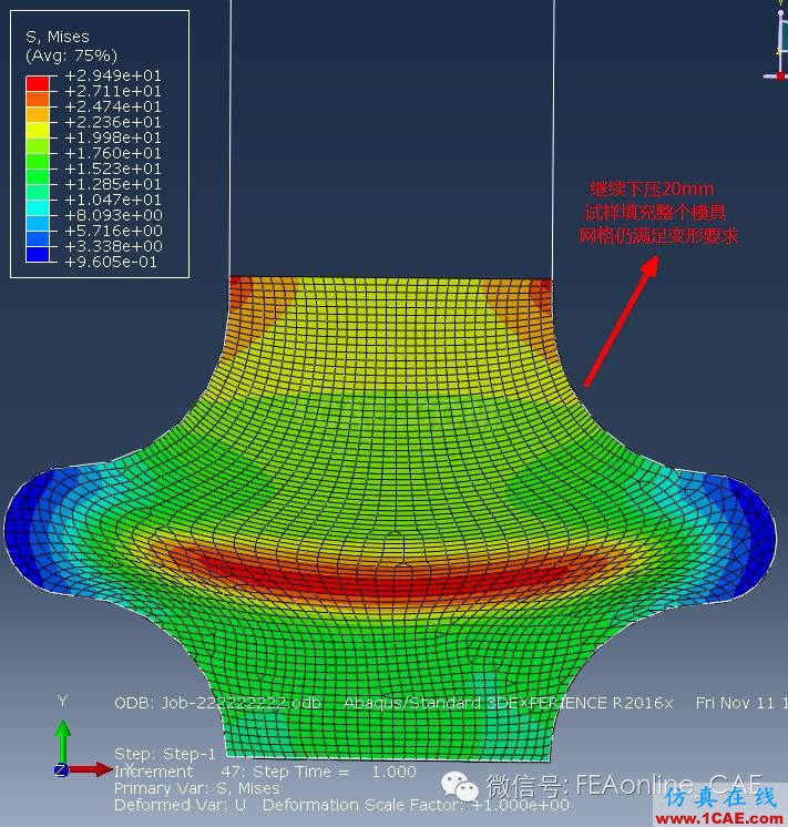 解決橡膠大變形網(wǎng)格畸變，ABAQUS有絕招（下）abaqus有限元圖片7