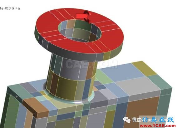 workbench中以云圖形式顯示網(wǎng)格質(zhì)量，扭矩荷載的施加 ansys圖片14