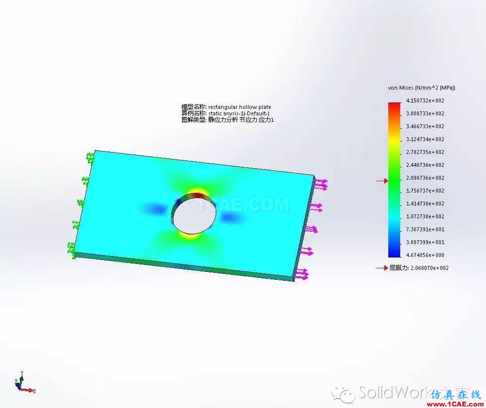 SW Simulation 入門(mén)篇solidworks simulation分析圖片3