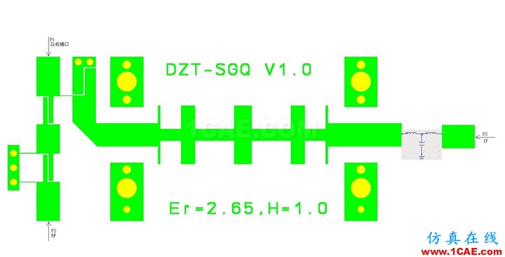 HFSS物理原型之:微帶線(microstrip line)HFSS圖片1