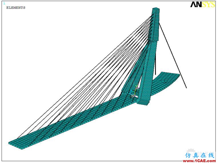 某斜拉橋ANSYS仿真分析實(shí)例ansys分析圖片6