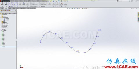 如何在SOLIDWORKS中獲取曲線坐標ansys培訓課程圖片3