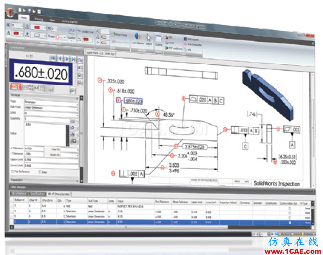 SOLIDWORKS INSPECTION自動(dòng)創(chuàng)建檢查工程圖和報(bào)告solidworks simulation學(xué)習(xí)資料圖片1