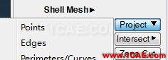ANSA中MESH面板Projtect命令的應(yīng)用ANSA分析案例圖片2