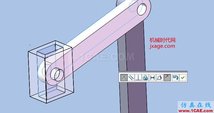 solidworks牛頭刨床仿真solidworks simulation分析案例圖片4