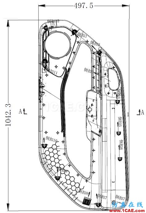 模具設(shè)計(jì)經(jīng)典案例：汽車門板下本體模具的設(shè)計(jì)機(jī)械設(shè)計(jì)圖例圖片2