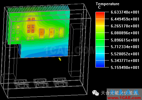 基于ICEPAK熱仿真的光伏逆變器結構優(yōu)化ansys分析案例圖片11