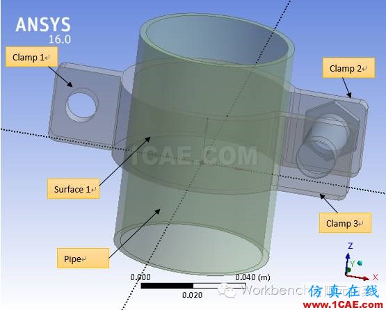 DM(DesignModeler)布爾運(yùn)算與切片操作ansys分析案例圖片3