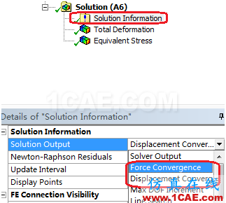 ANSYS Workbench結(jié)構(gòu)非線性計(jì)算收斂曲線含義ansys培訓(xùn)的效果圖片1