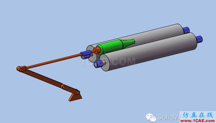 SolidWorks洗瓶機(jī)構(gòu)運(yùn)動(dòng)仿真solidworks simulation分析圖片11