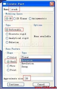 ABAQUS6.9版本XFEM(擴展有限元)例子的詳細圖解step by step