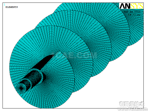 螺旋輸送機螺旋軸有限元分析