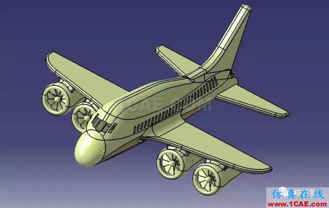 【飛行模型】航空飛機(jī)表面外形3D圖紙 CATIA設(shè)計(jì) IGS格式Catia分析圖片1