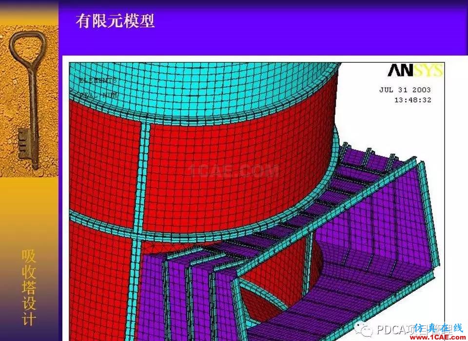 吸收塔易拉罐Ansys有限元分析案例圖解ansys結構分析圖片5