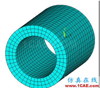 基于ANSYS 經(jīng)典界面的厚壁圓筒的轉(zhuǎn)子動力學(xué)分析（模態(tài)分析）ansys仿真分析圖片1