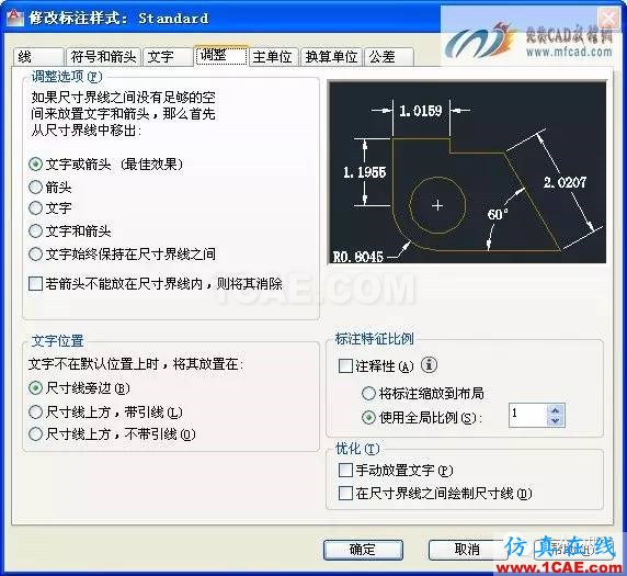 autocad標注樣式的設置AutoCAD應用技術(shù)圖片4