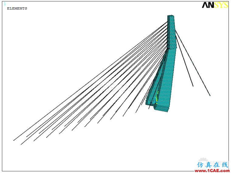 某斜拉橋ANSYS仿真分析實(shí)例ansys分析圖片5