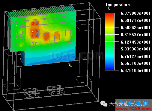基于ICEPAK熱仿真的光伏逆變器結構優(yōu)化ansys分析案例圖片10