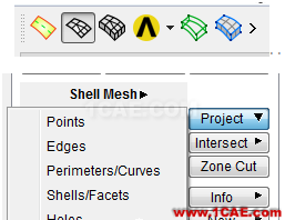 ANSA中shell mesh投影功能的使用ANSA仿真分析圖片1